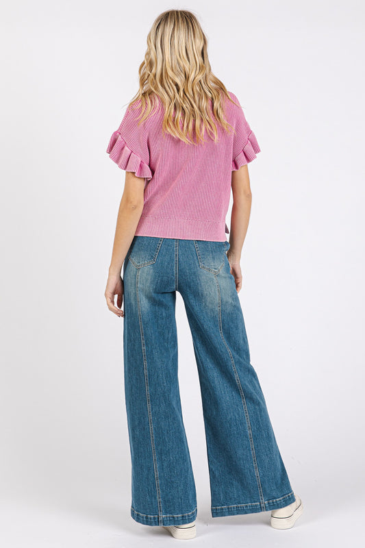 wide-leg jeans, free people-inspired jeans, high waisted jeans, boho chic, hippie fashion, denim flare