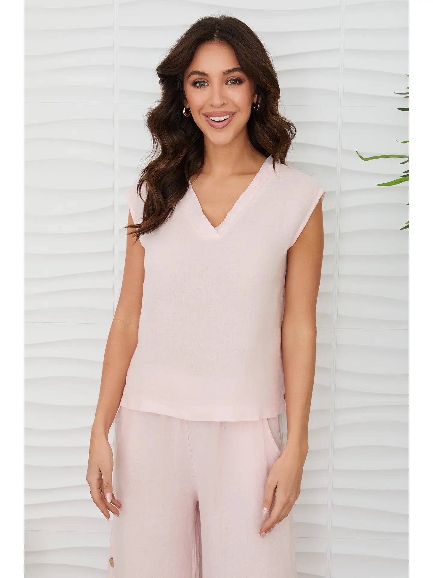 Boho Linen Top
