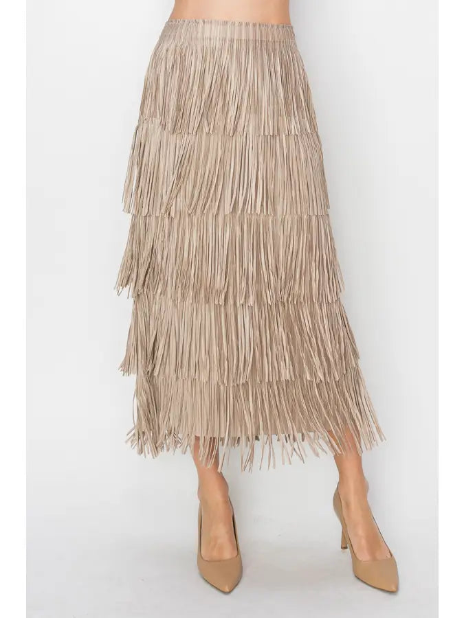 Soul Fringe Maxi Skirt