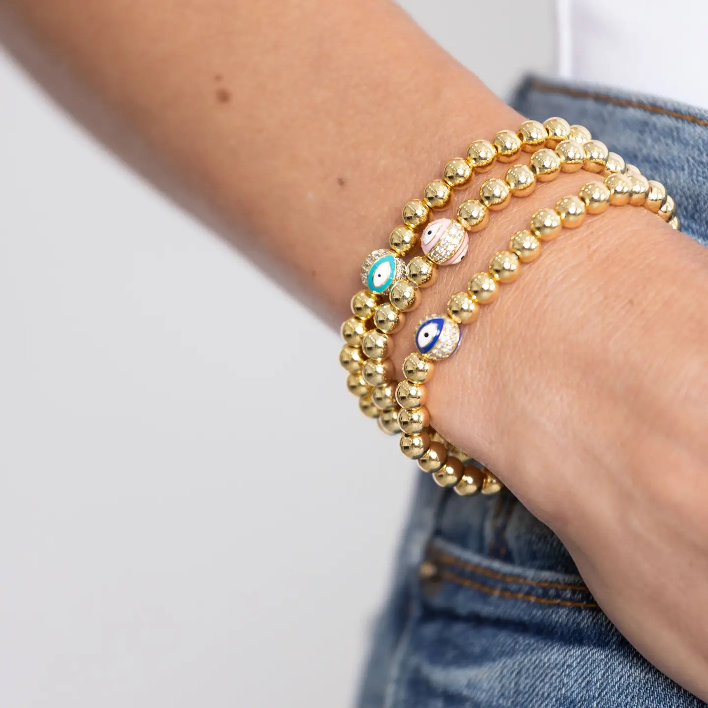 Beaded Evil Eye Bracelet