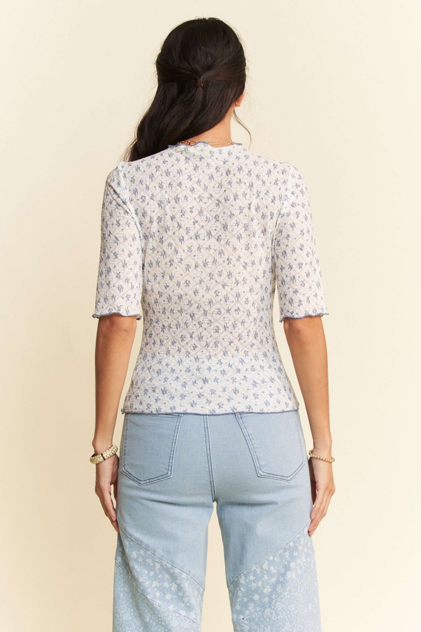 lace layering top, vintage pattern top, quilted top, quilt layering top