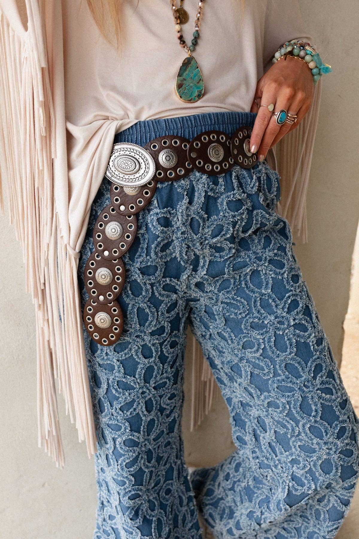 Onyx Oval Western Belt