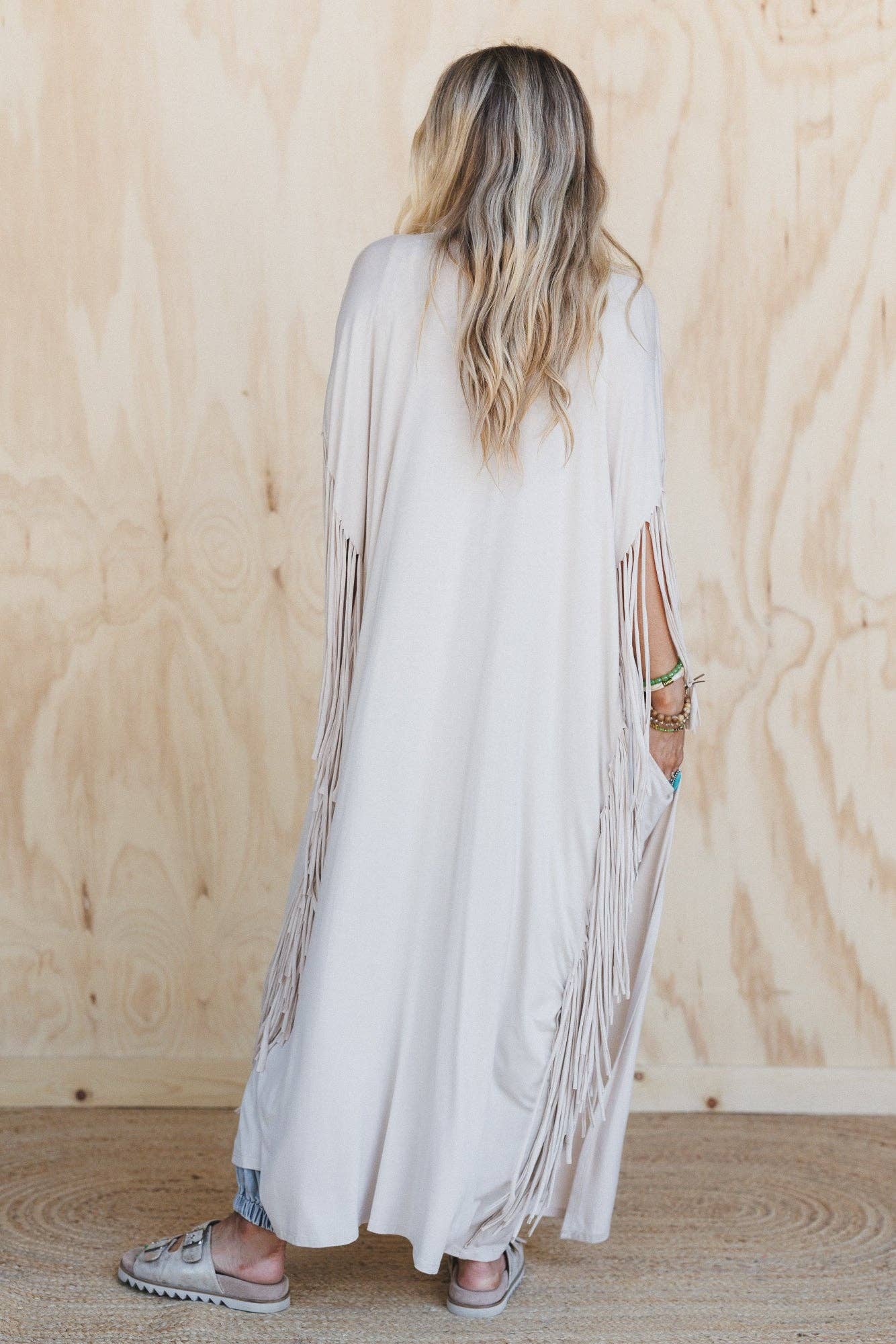 Three Bird Nest - Showstopper Duster Kimono - Oat