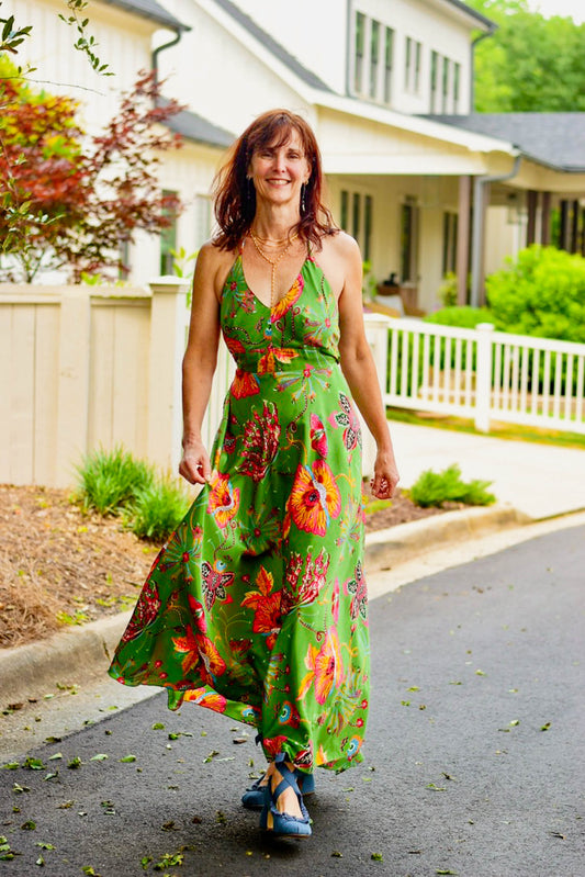 Cienna, resort wear, beach dress, summer fashion, boho chic, boho fashion, halter dress, maxi halter dress, maxidress