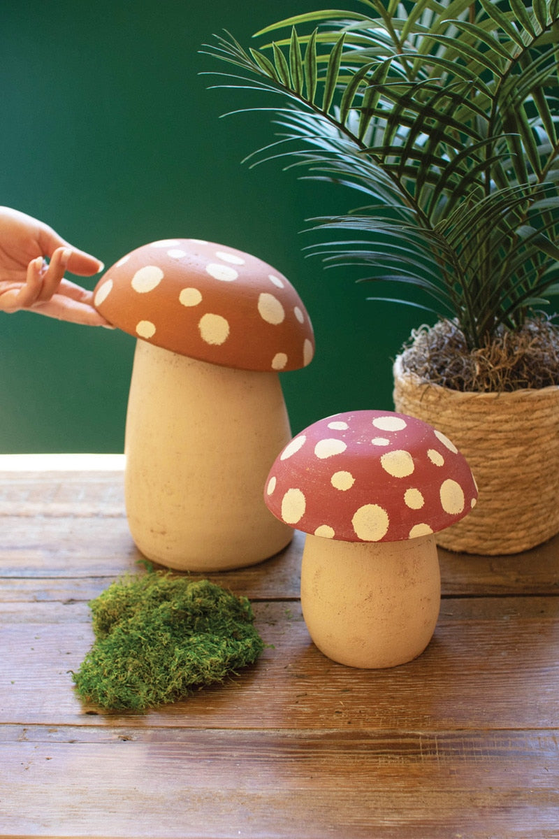 mushroom decor, hippie decor, boho decor, canisters