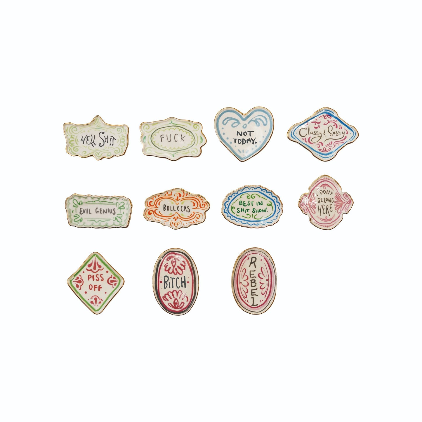 Sassy Stoneware Magnets