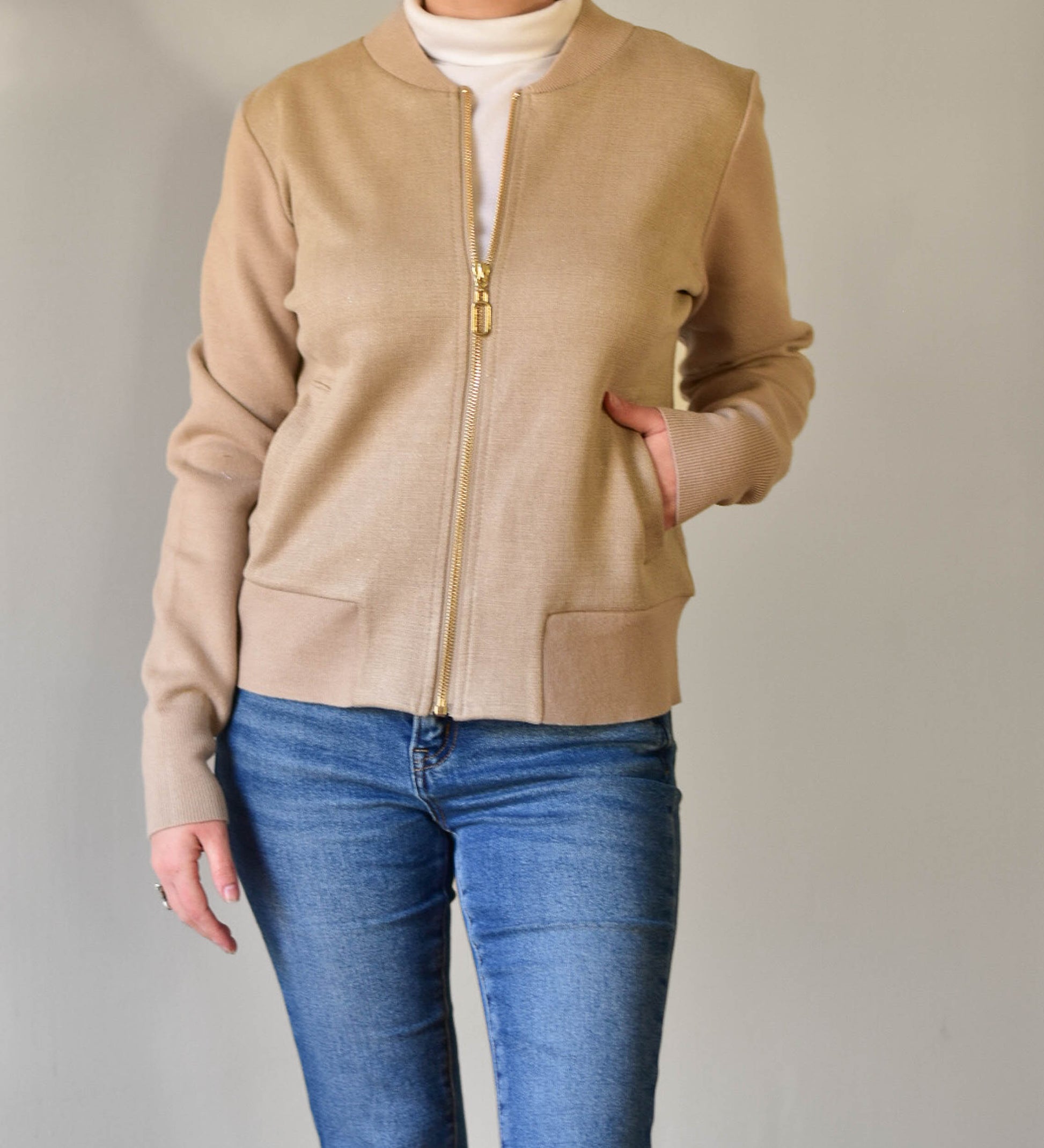 bomber jacket, sweater jacket