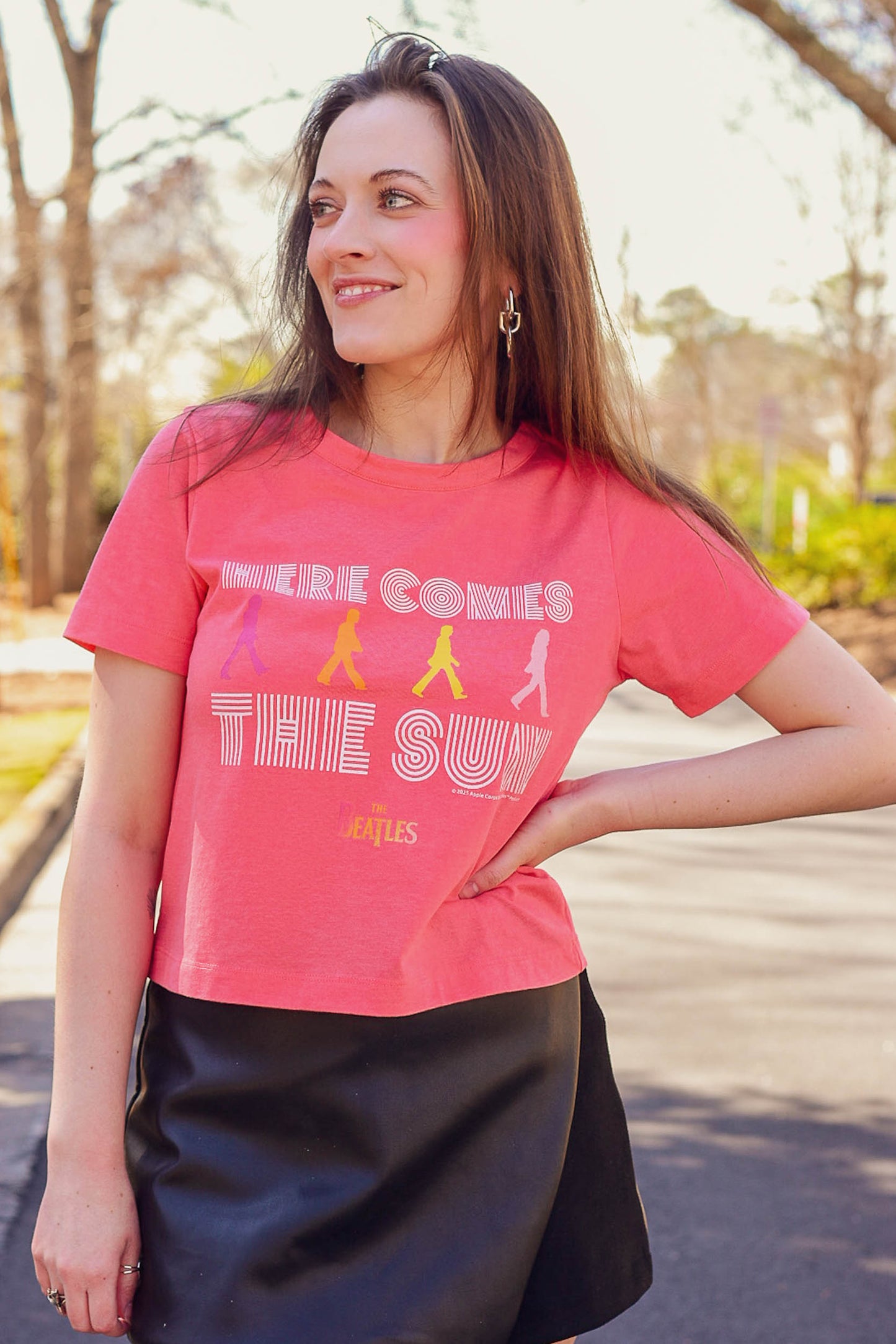 the beatles t-shirt, here comes the sun shirt, beatles crop top, hippie t-shirt, hippie band t-shirt