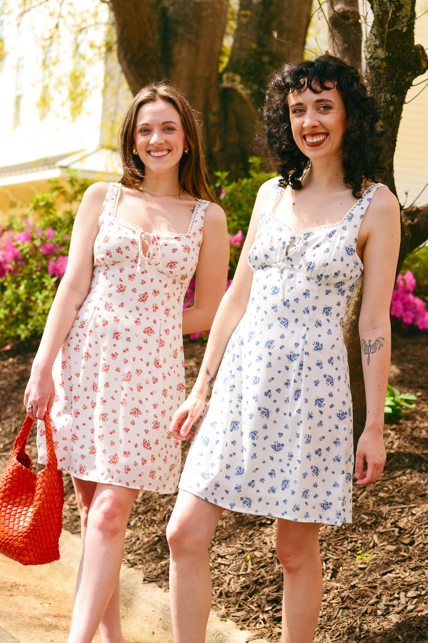 Daisies & Lace Mini Dress