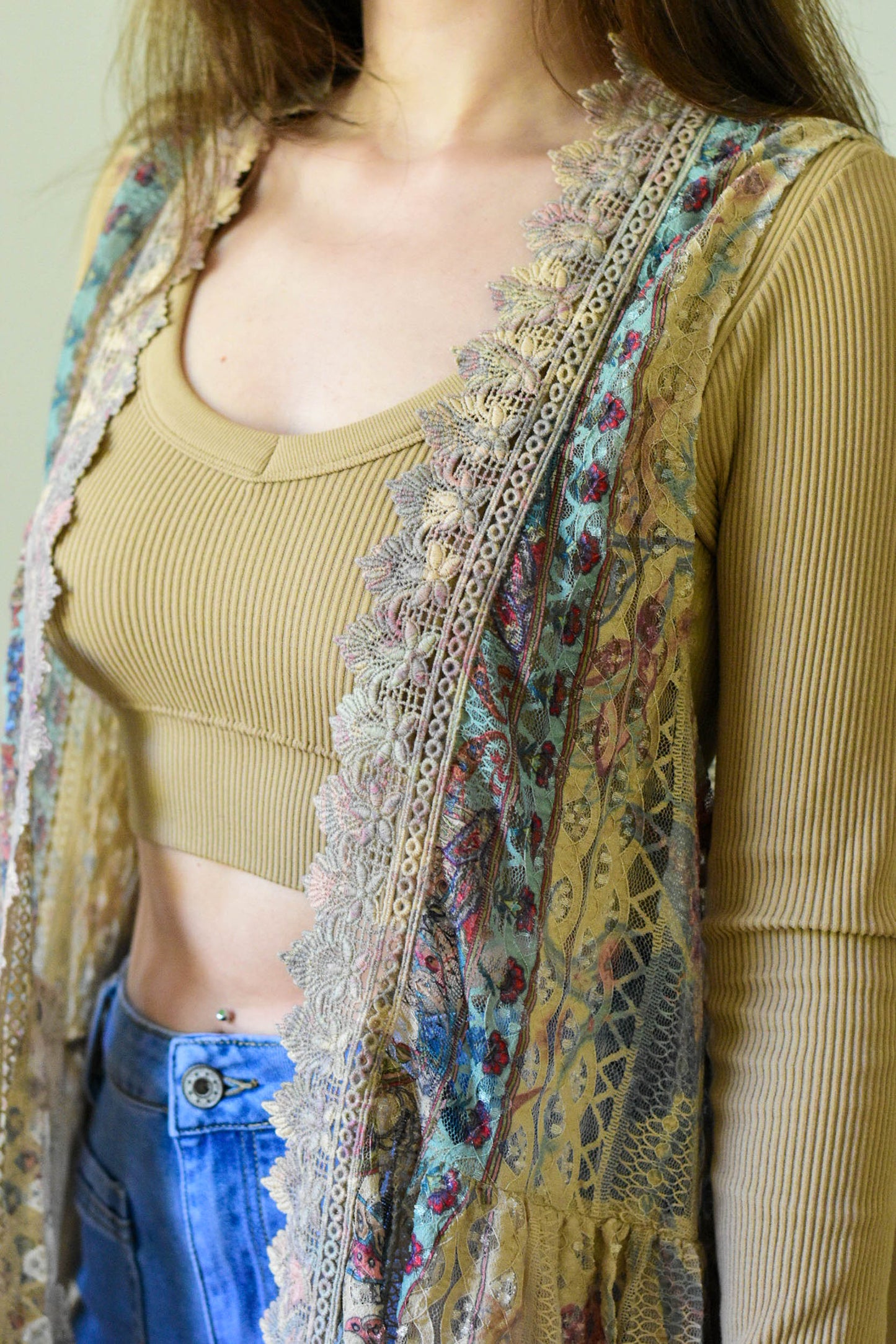 boho, bohemian, boho chic, vest, hippie vest, open hippie vest, free people inspired, lace vest, hippie fashion