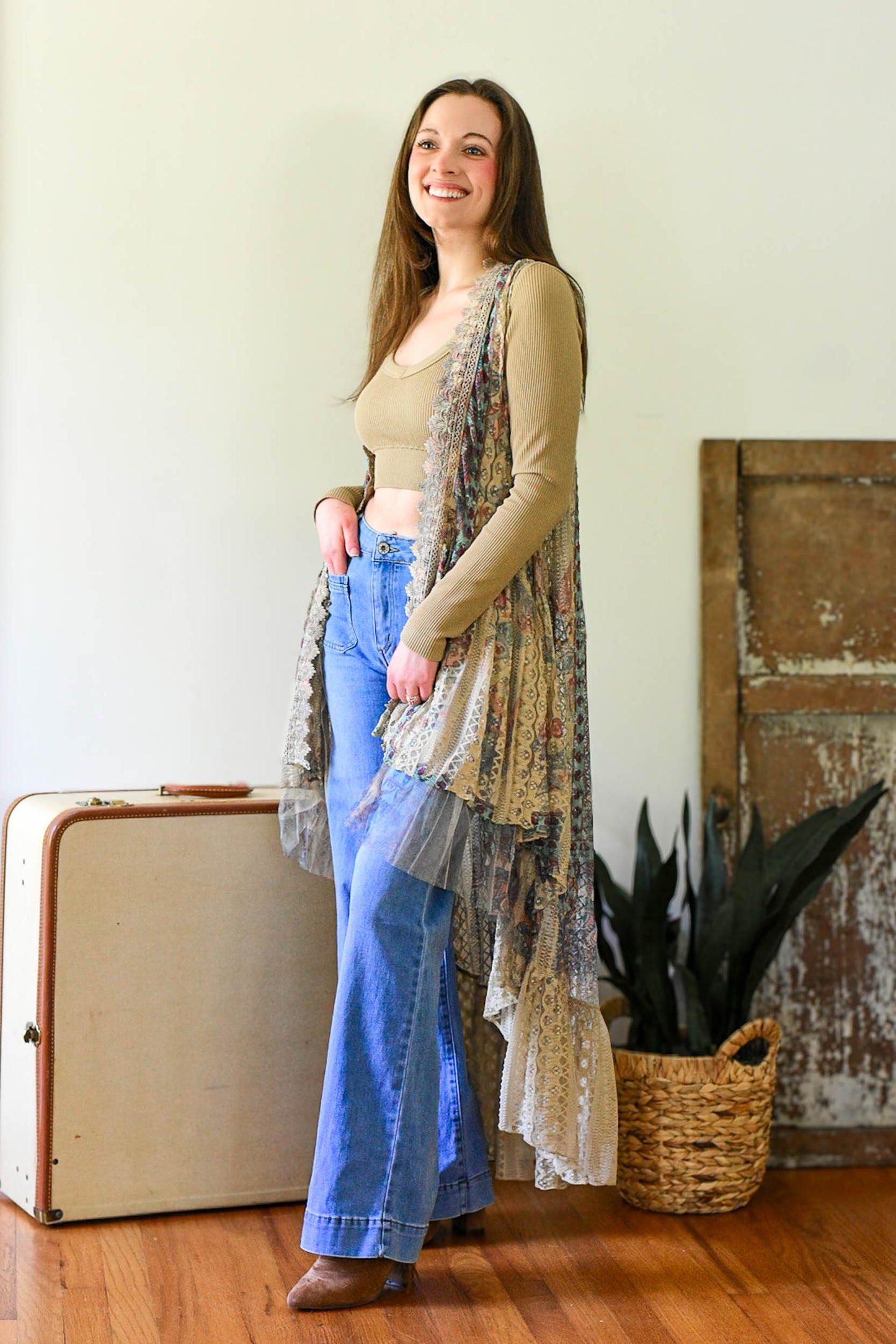 boho, bohemian, boho chic, vest, hippie vest, open hippie vest, free people inspired, lace vest, hippie fashion