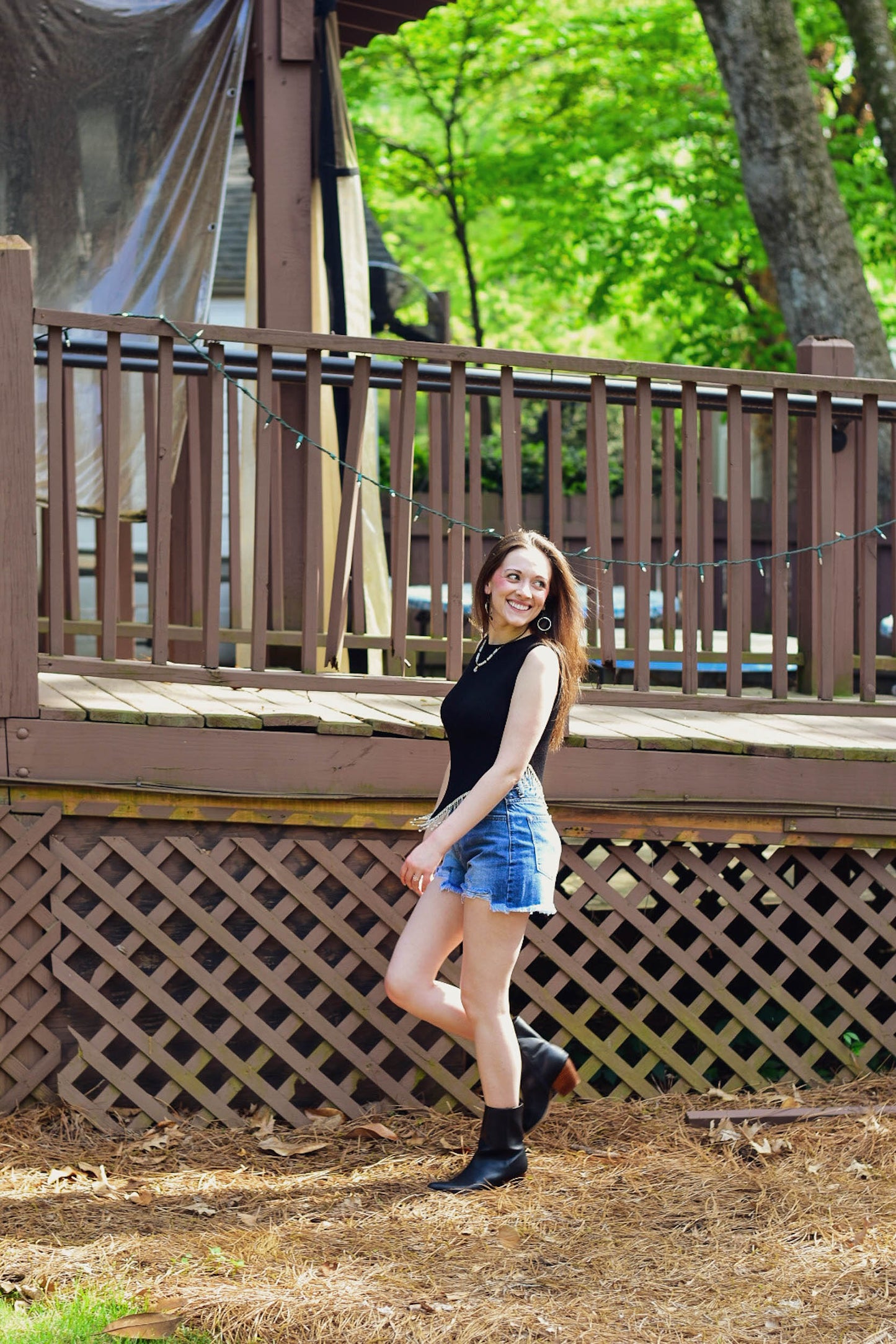 Kickin' It Frayed Hem Shorts