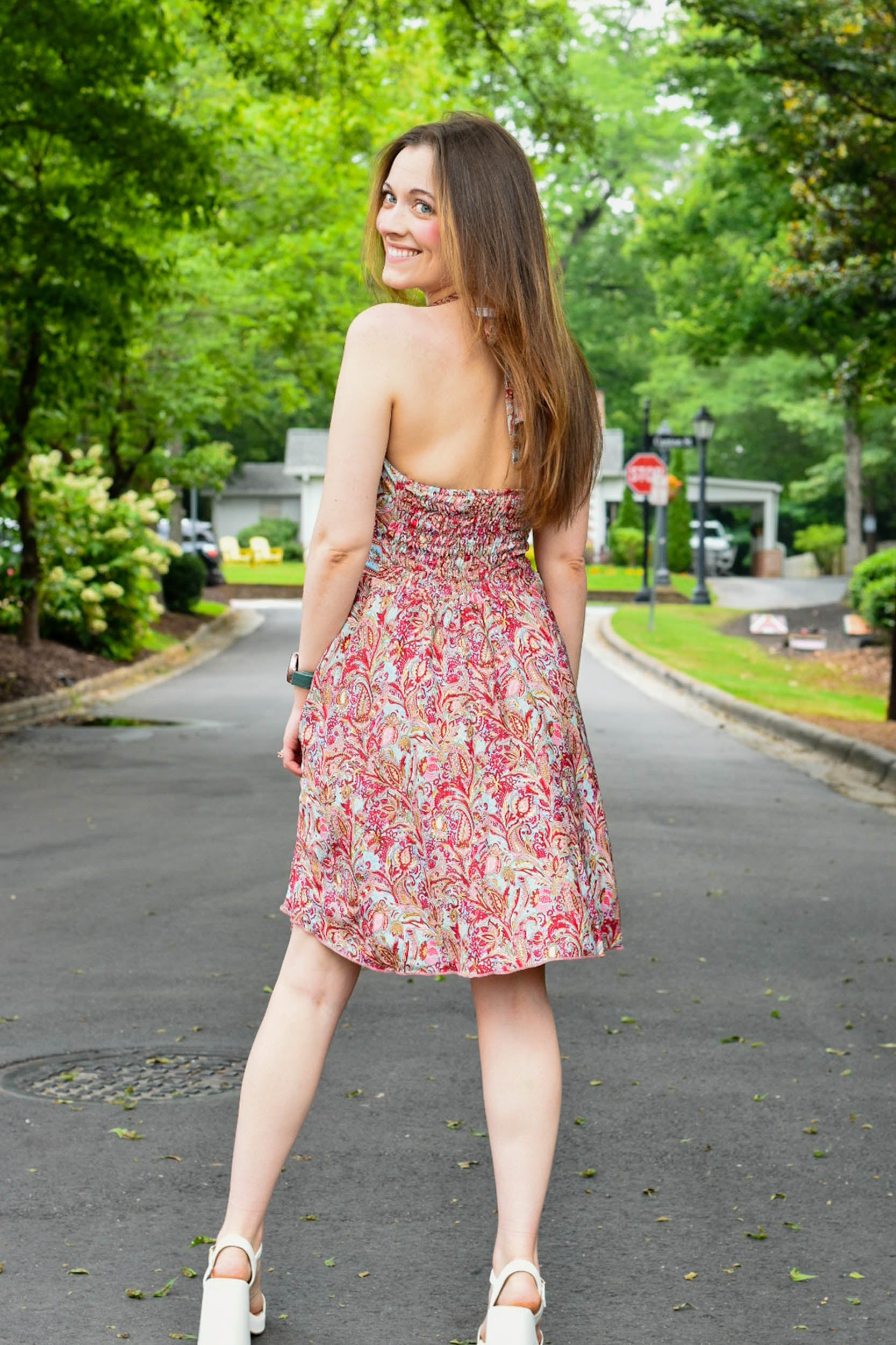 Cienna, resort wear, beach dress, summer fashion, boho chic, boho fashion, halter dress, short halter dress