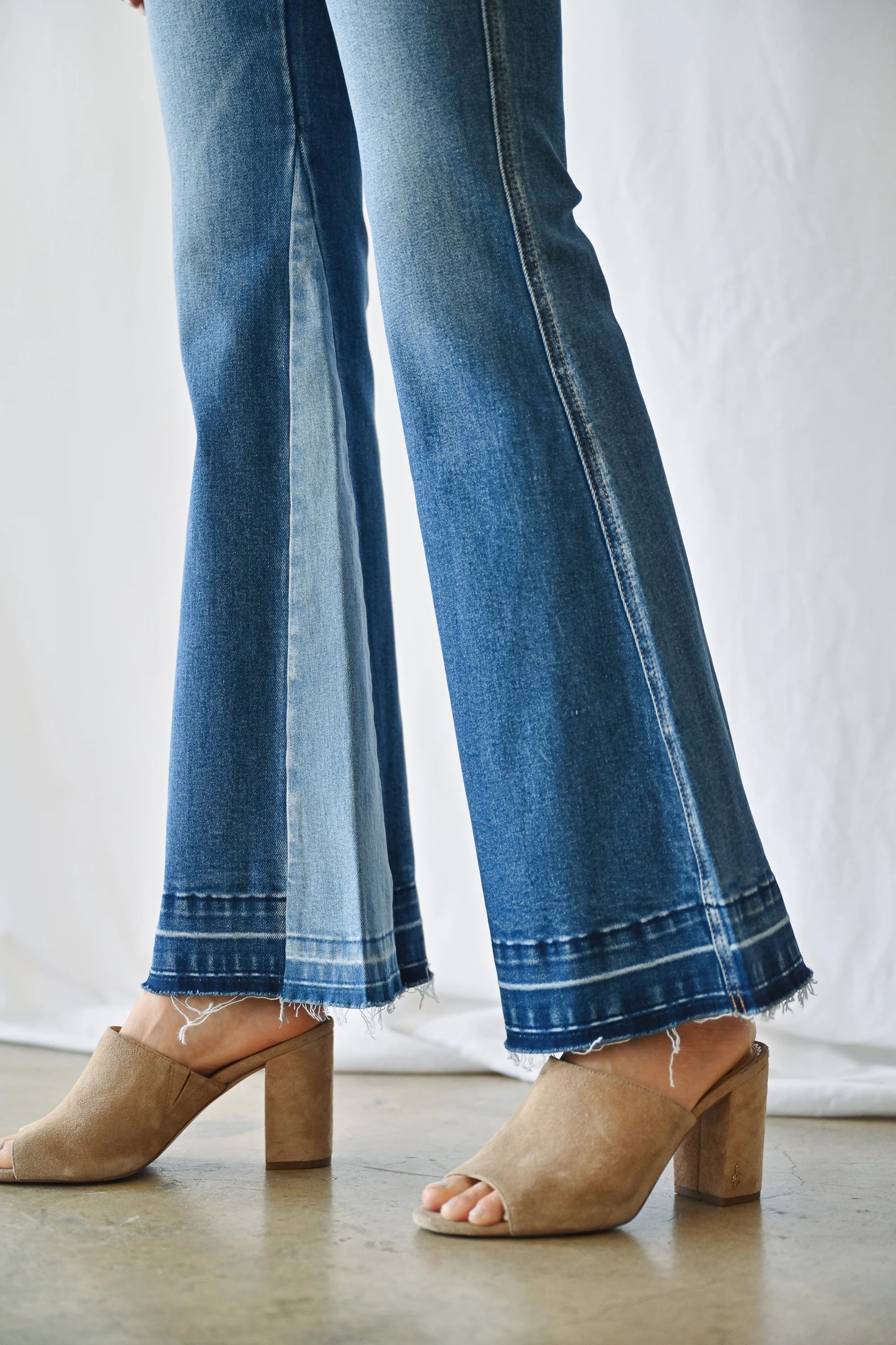 bellbottoms, flare jeans, hippie jeans, color block jeans