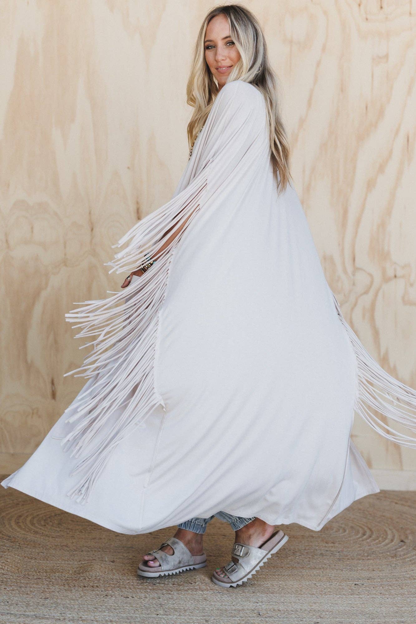Three Bird Nest - Showstopper Duster Kimono - Oat