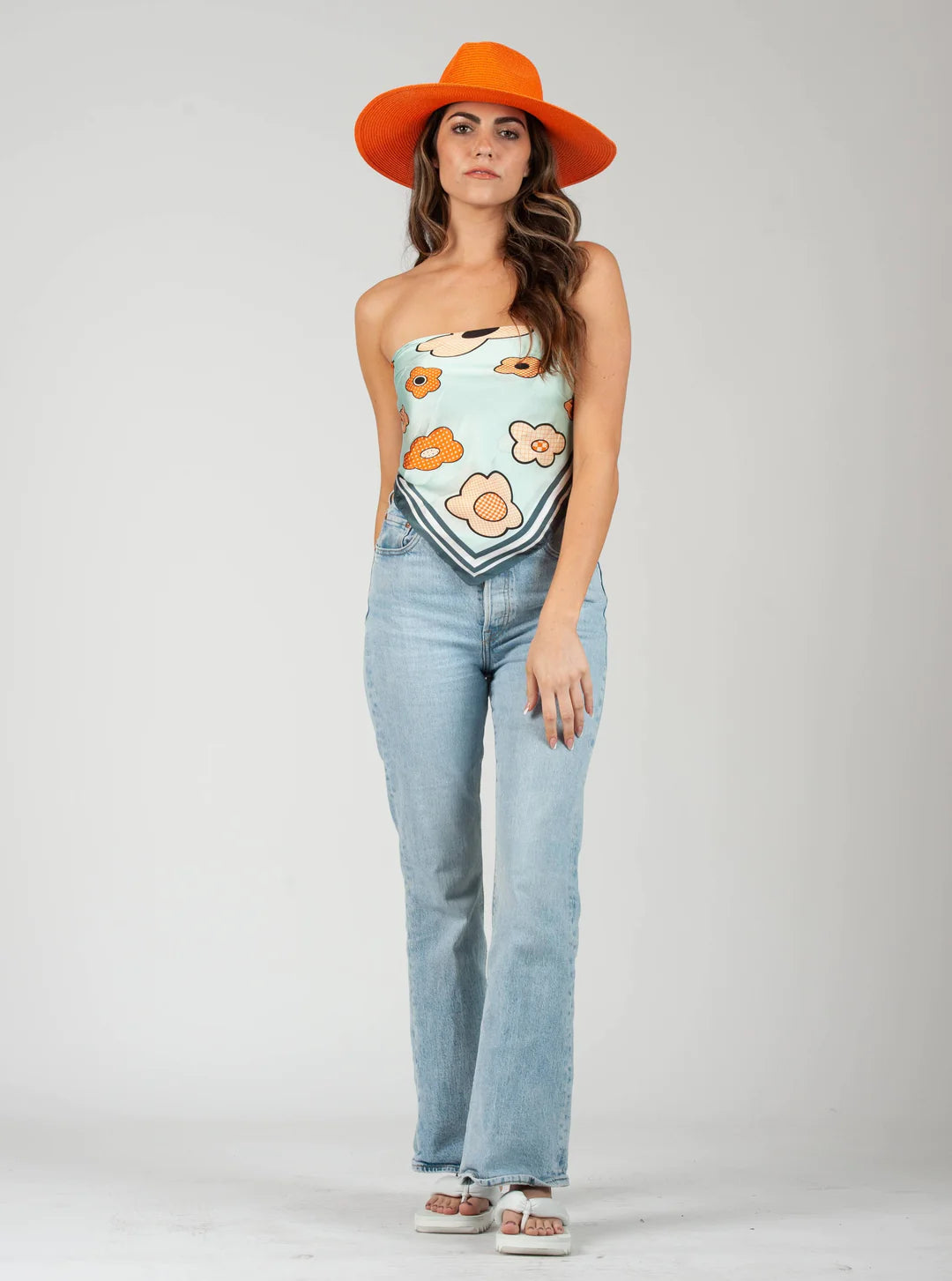 Flower Power Large Silk Scarf