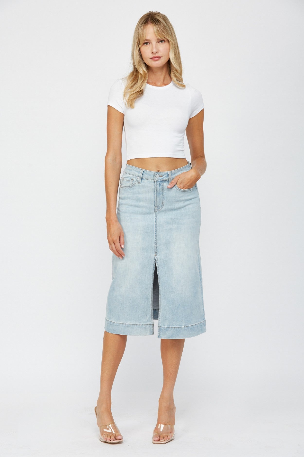 The Pelagios Denim Skirt