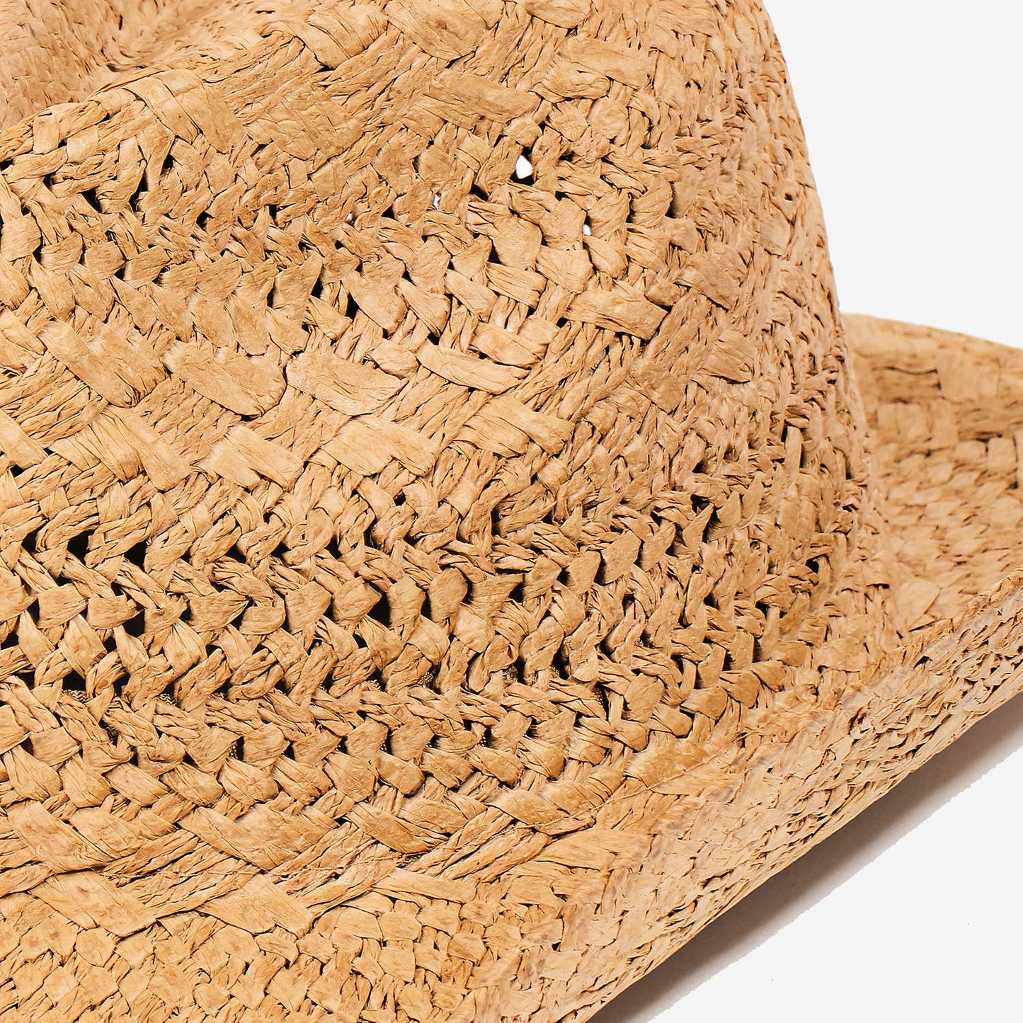 Braided Straw Western Hat