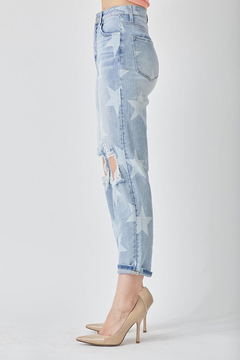 The Starship High-Rise Slouch Jeans by Risen
