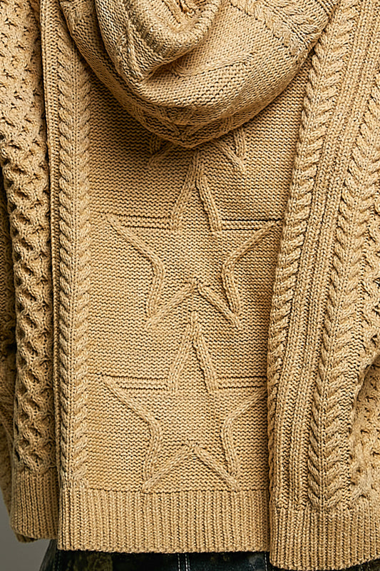 Lace and Stars Hoodie Sweater