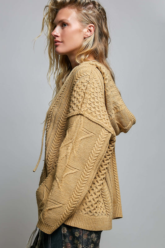 Lace and Stars Hoodie Sweater