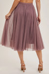 mauve skirt, tulle skirt, soft tulle, purple tulle, boho chic, women's fashion