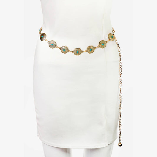 Floral Chain Belt