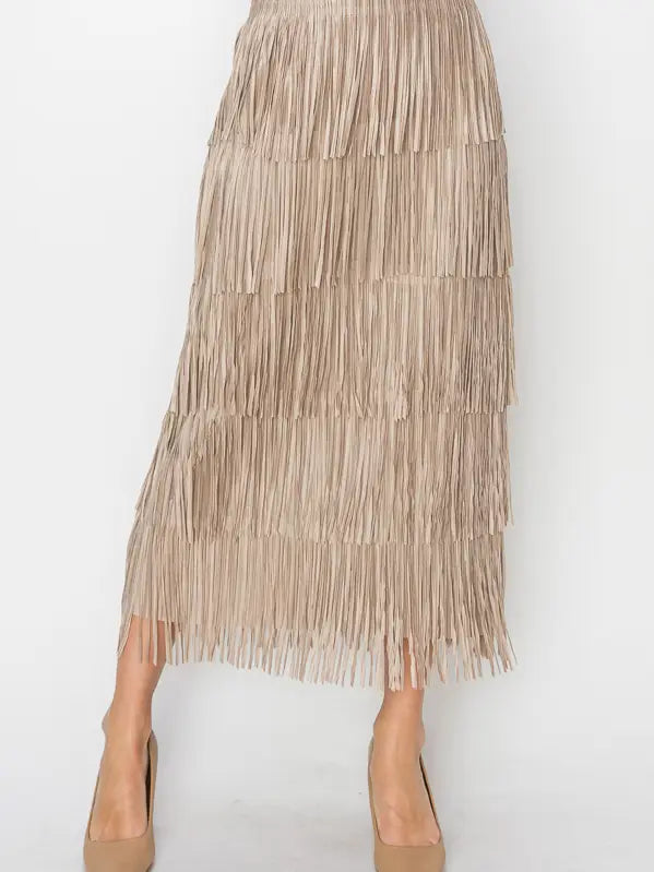 Soul Fringe Maxi Skirt