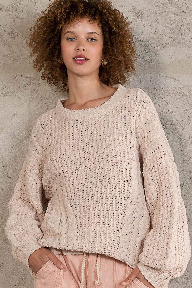 Cable Knit Pullover by POL