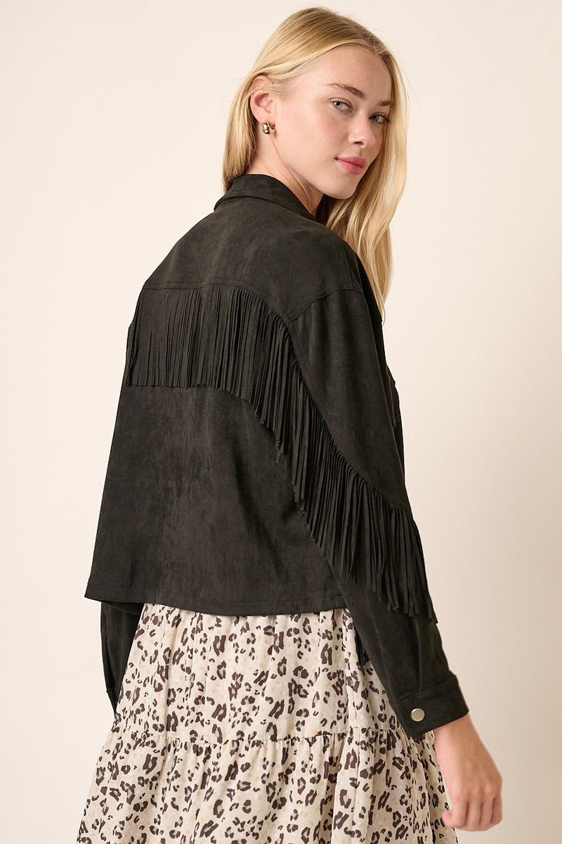 On The Fringe Suede Jacket