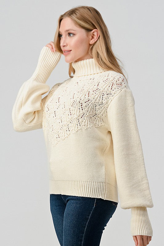 The Aspen Crochet Sweater