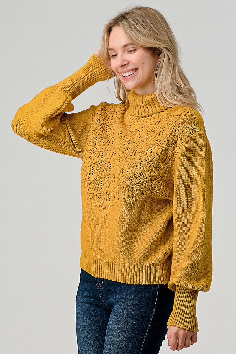 The Aspen Crochet Sweater