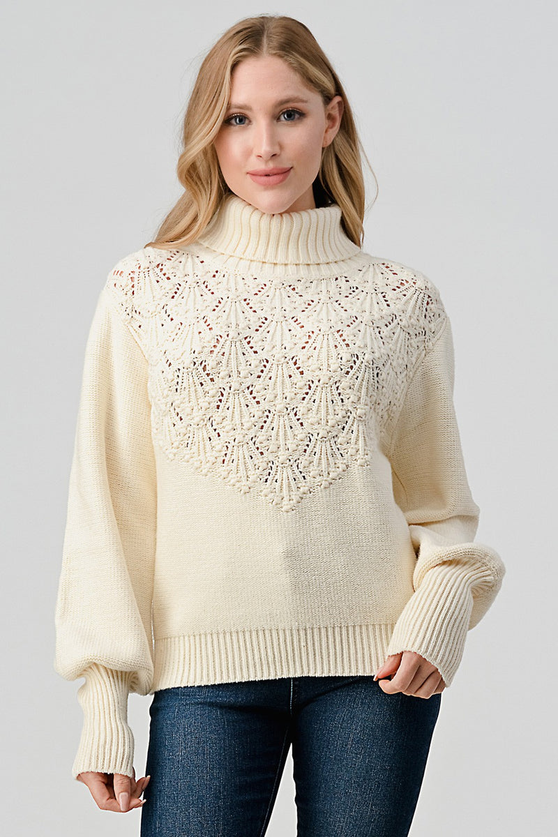 The Aspen Crochet Sweater