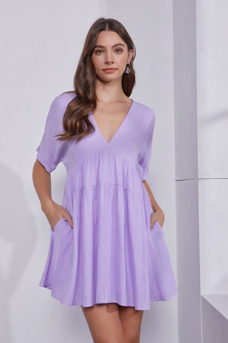 Lavender Fields Tiered Dress
