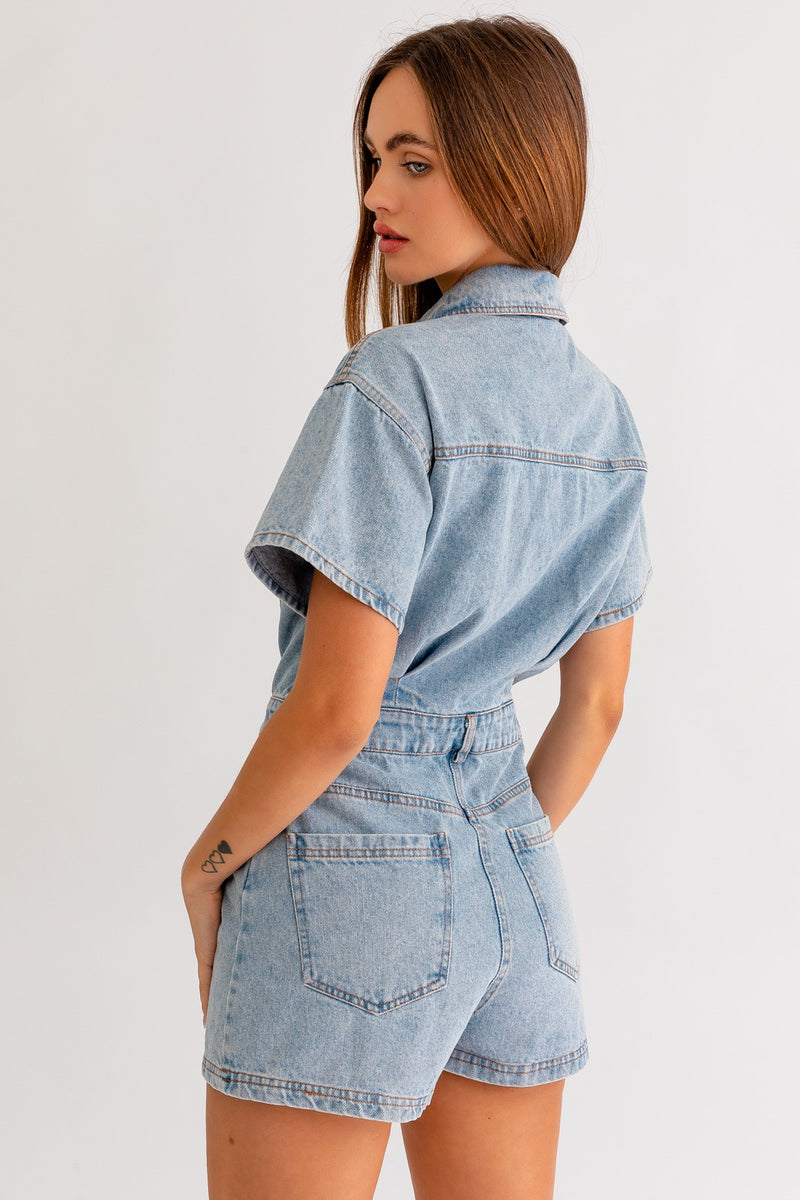 The Danny Denim Romper