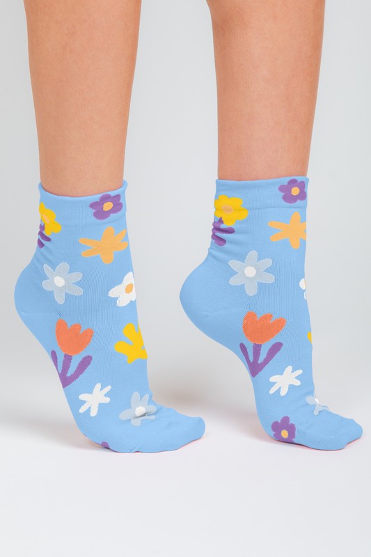 Flower Power Hippie Socks