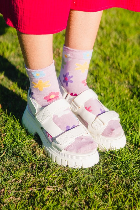 Flower Power Hippie Socks