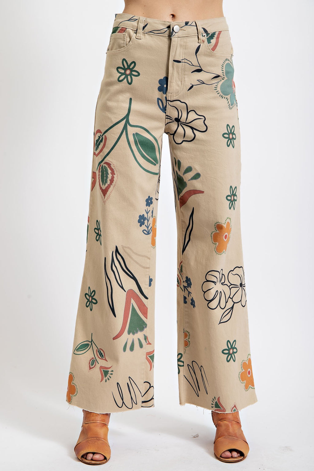 Flawlessly Floral Printed Pants