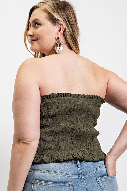 Don't Ruffle My Feathers Tube Top