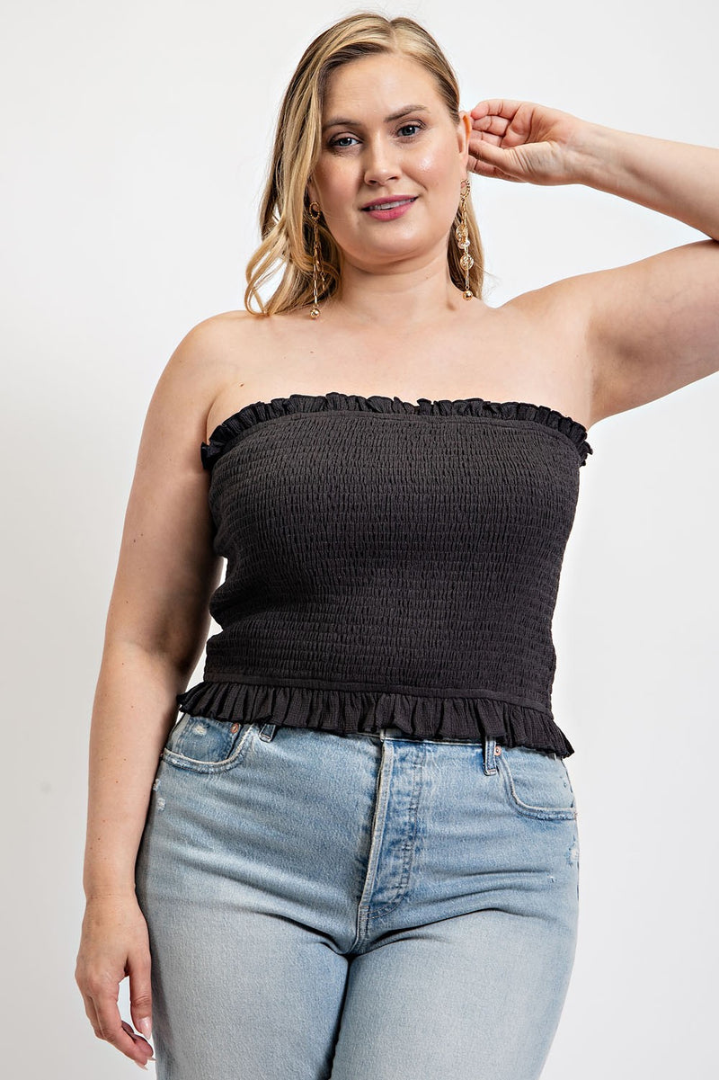 Don't Ruffle My Feathers Tube Top