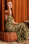 Autumn Glimmer Halter Dress