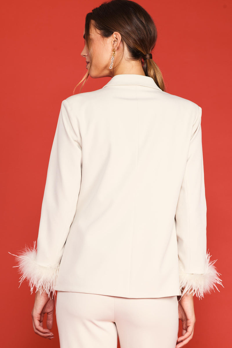 Fabulously Feathered Blazer