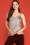 Pop The Champagne Metallic Top