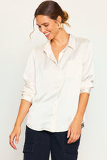 The Mia Satin Button Down