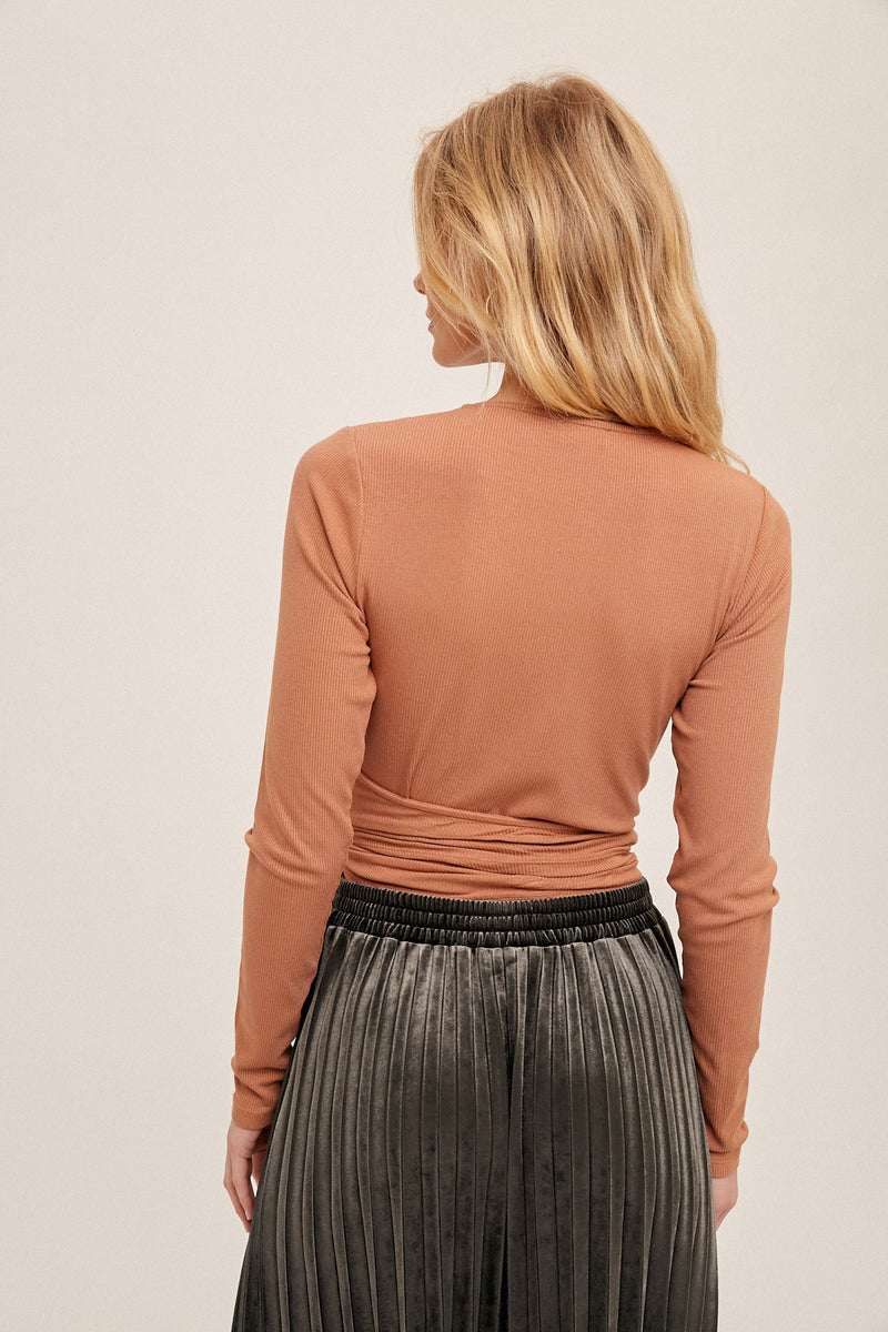 Criss Cross Ribbed Top