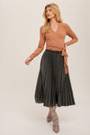 The Andrea Velvet Midi Skirt