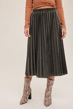 The Andrea Velvet Midi Skirt