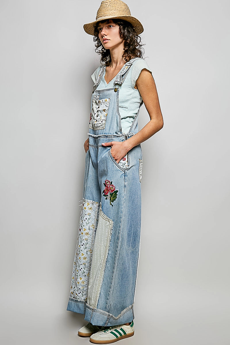 The Amy Patchwork Overalls