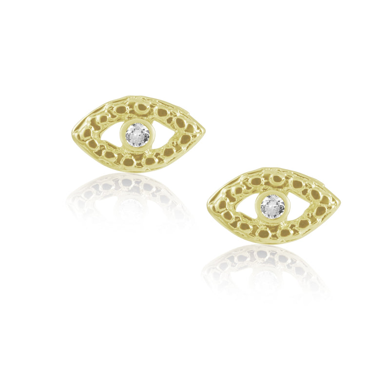 CZ Evil Eye Studs by Sahira