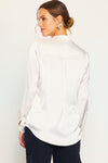 The Mia Satin Button Down